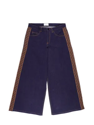 Fendi Kids FF Side Stripe Jeans