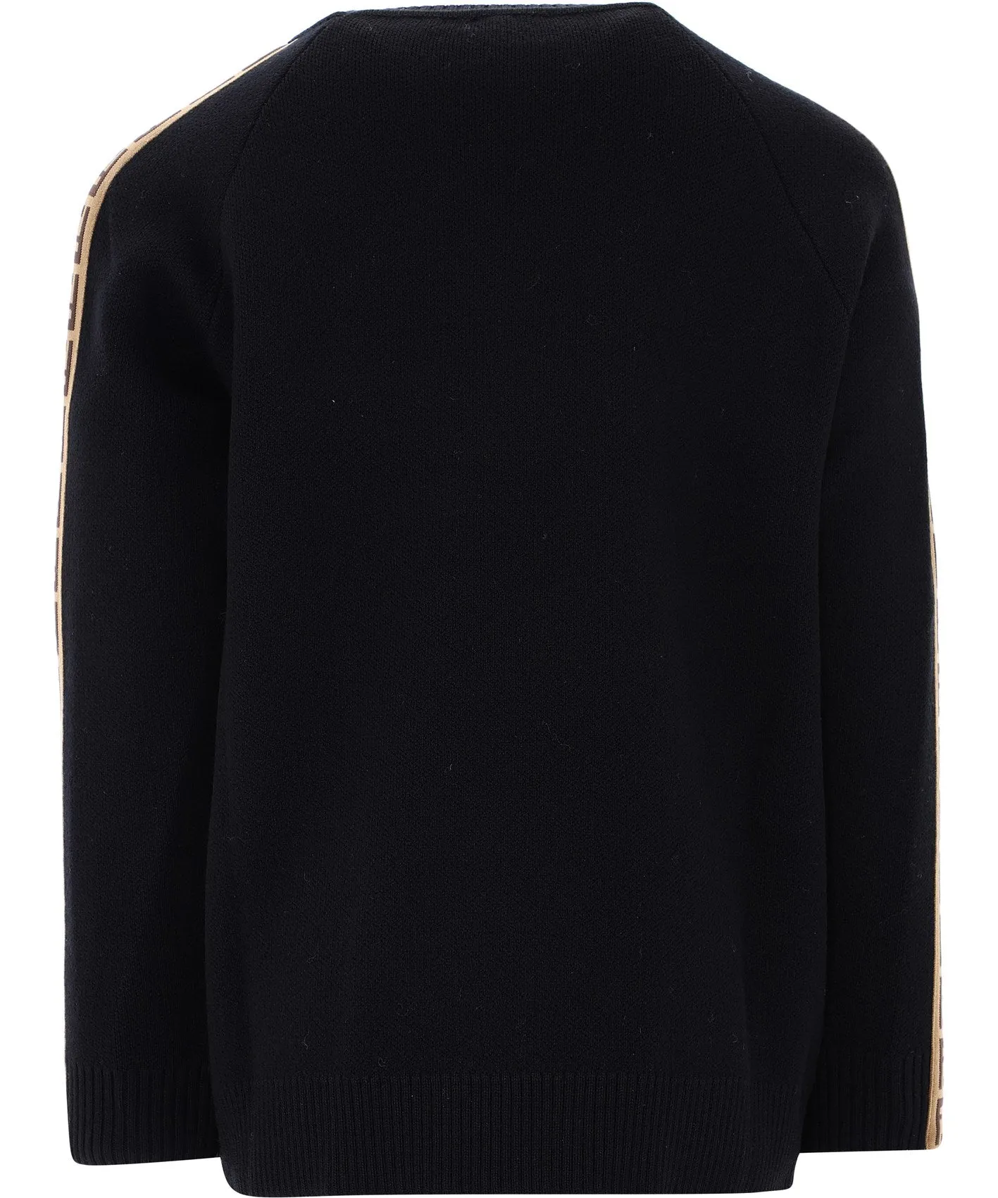 Fendi Kids FF Trim Crewneck Knit Jumper