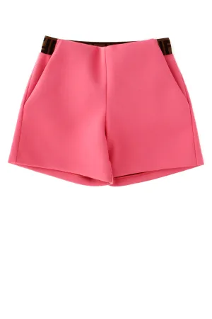 Fendi Kids FF Waistband Track Shorts
