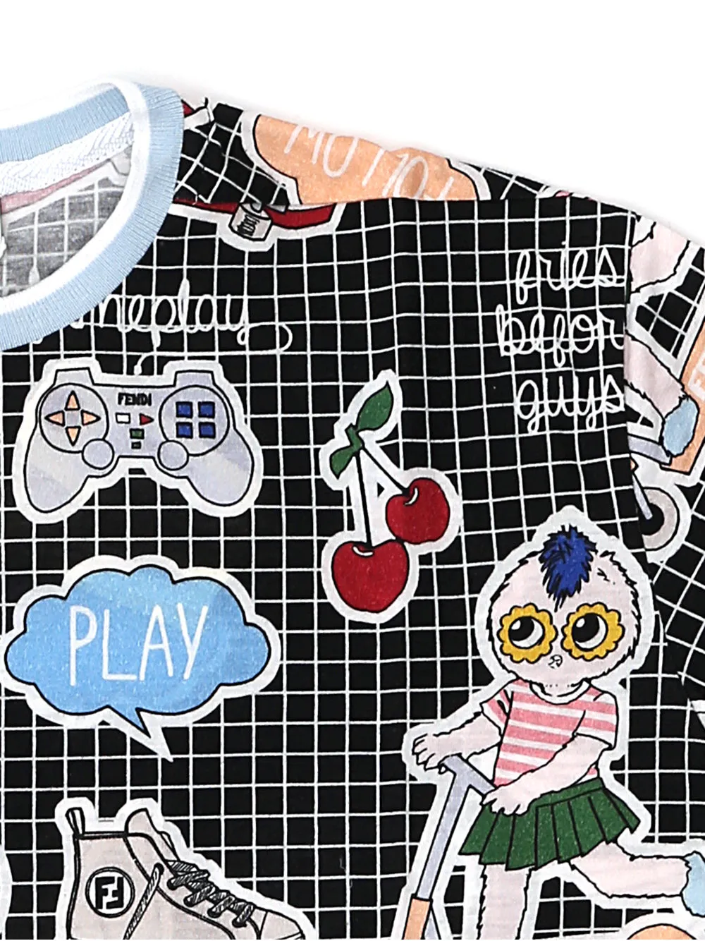 Fendi Kids Graphic Printed T-Shirt