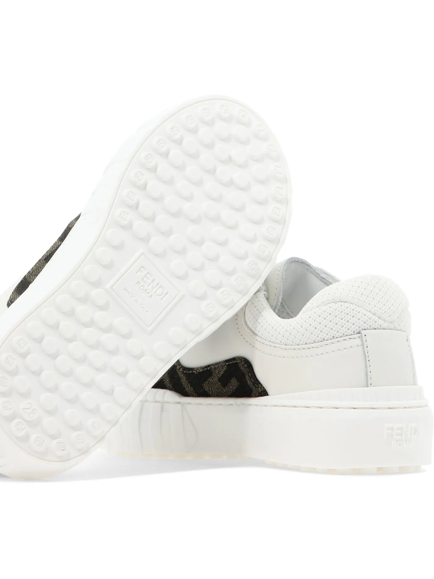 Fendi Kids Logo Detailed Lace-Up Sneakers