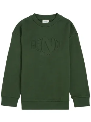 Fendi Kids Logo Embossed Sweatshirt