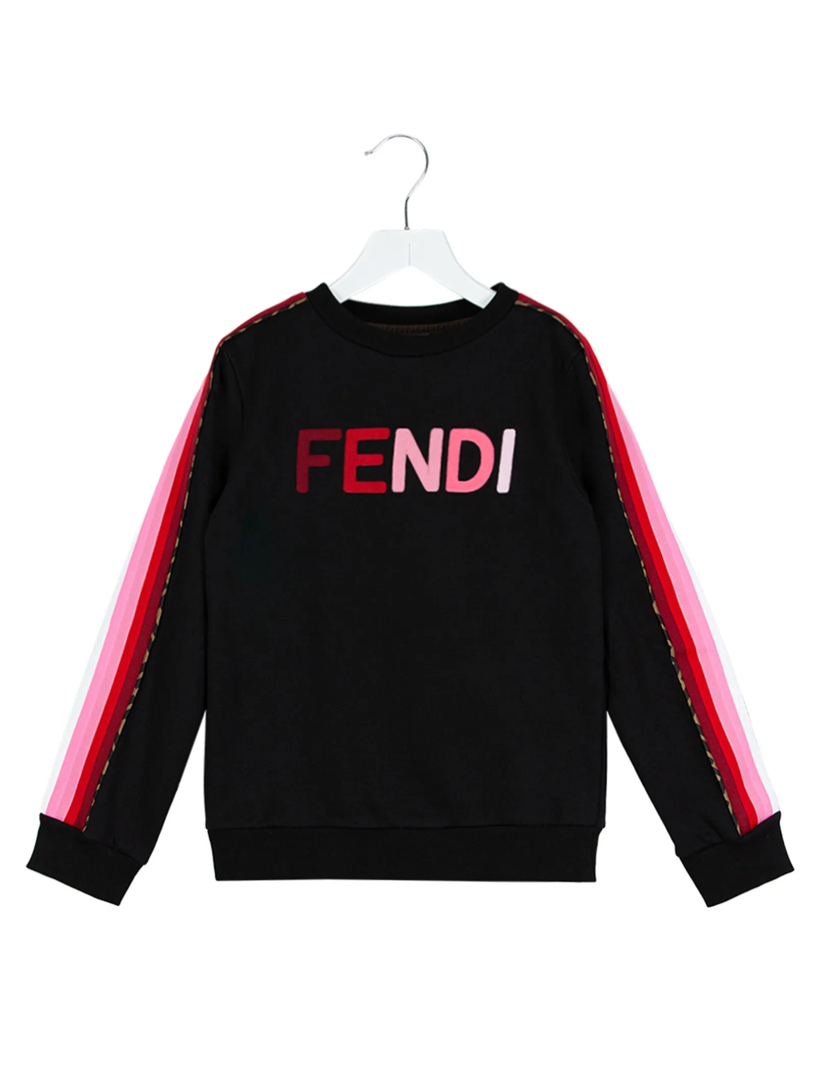 Fendi Kids Logo Embroidered Crewneck Sweatshirt