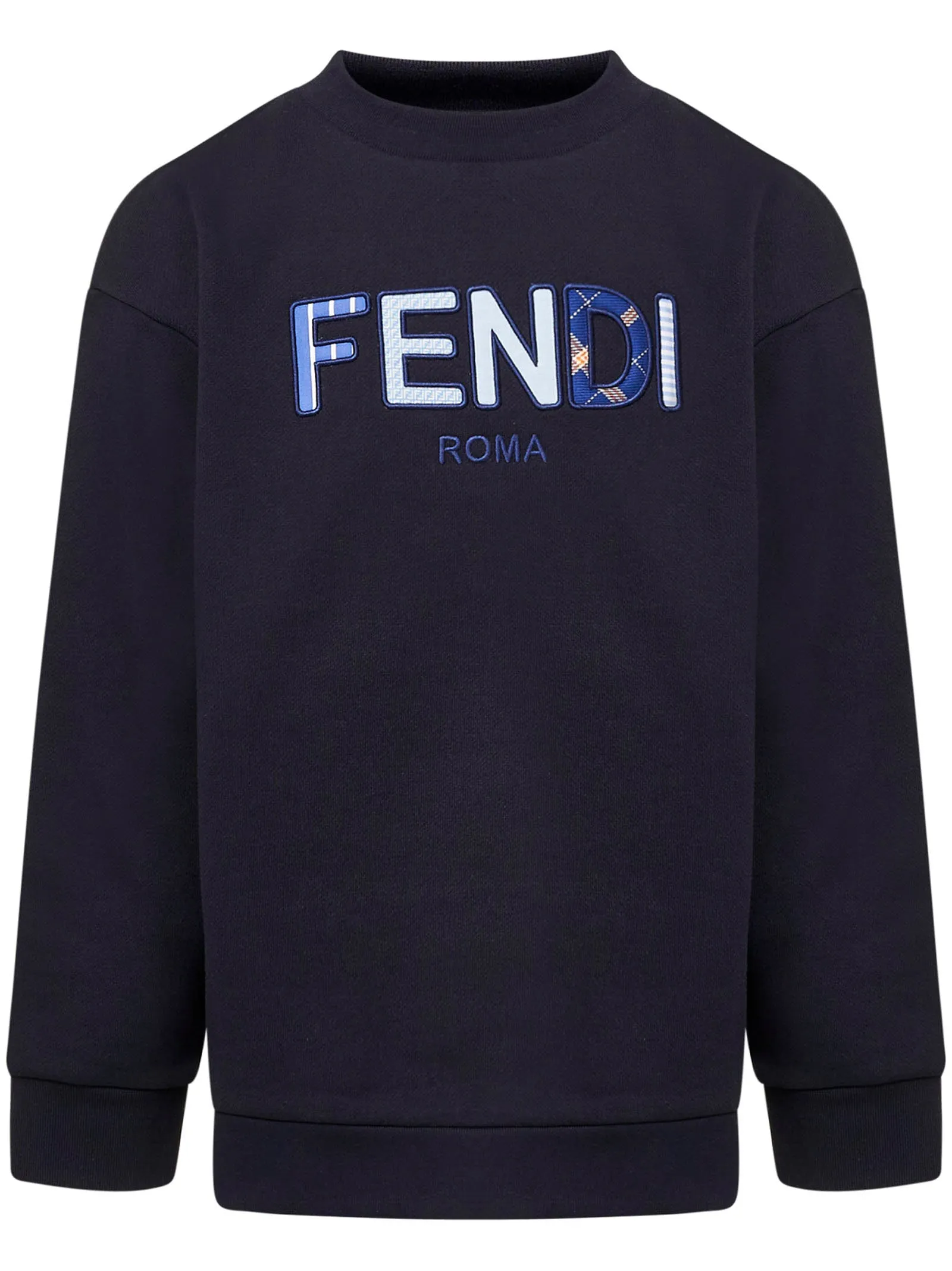 Fendi Kids Logo Embroidered Crewneck Sweatshirt