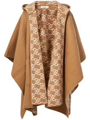 Fendi Kids Logo Embroidered Hooded Coat