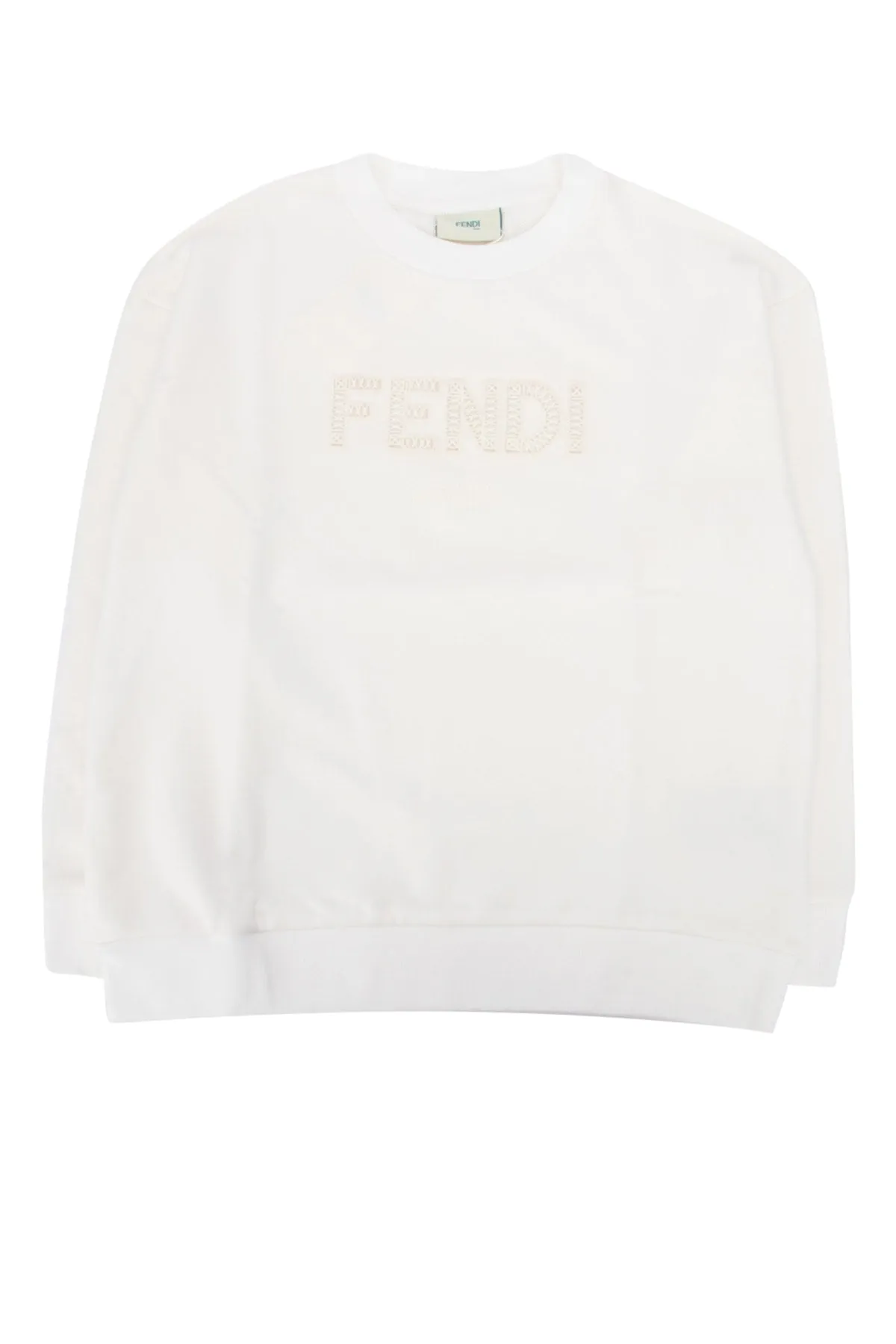 Fendi Kids Logo Embroidered Sweatshirt