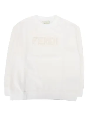 Fendi Kids Logo Embroidered Sweatshirt