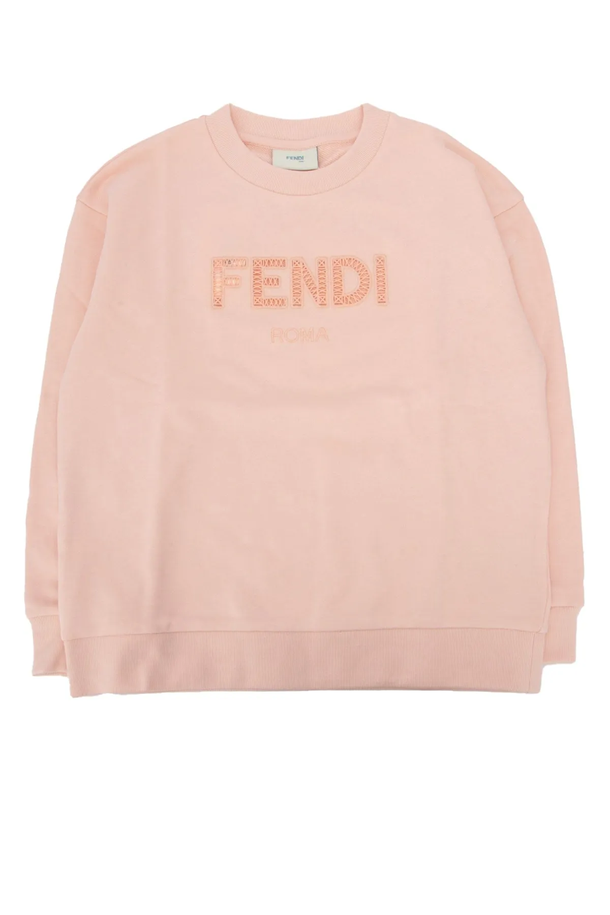 Fendi Kids Logo Embroidered Sweatshirt