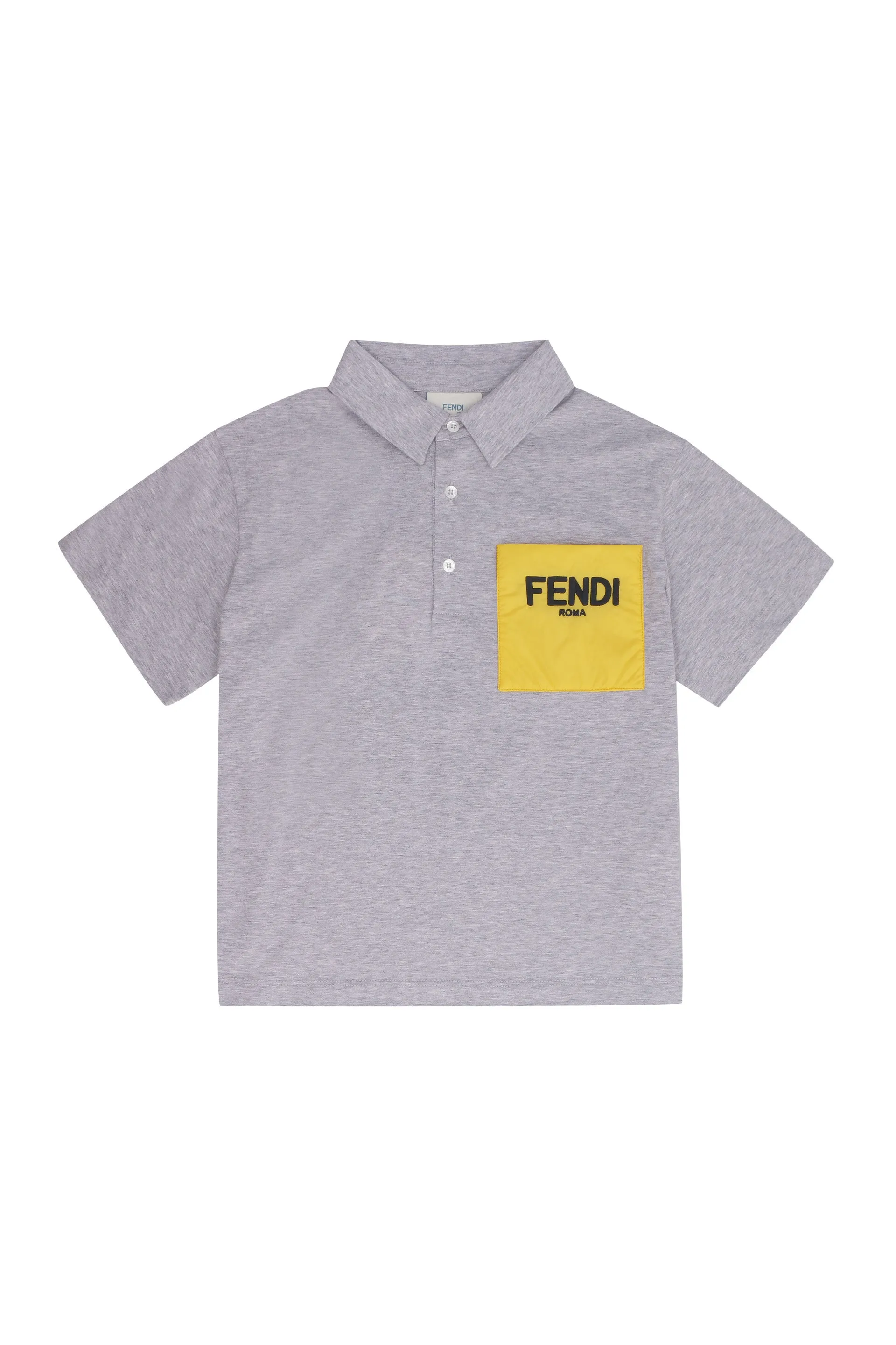 Fendi Kids Logo Pocket Polo Shirt