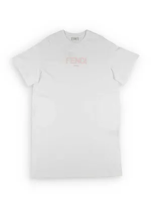 Fendi Kids Logo Print Crewneck T-Shirt