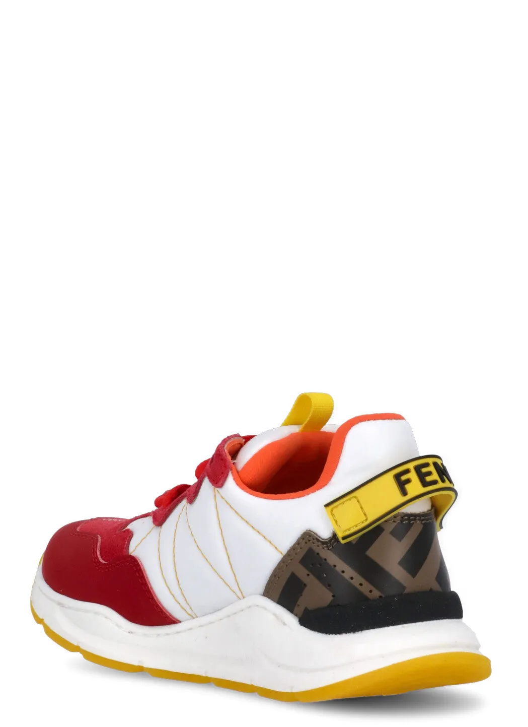 Fendi Kids Logo Strap Sneakers