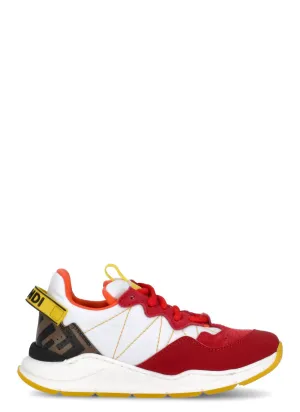 Fendi Kids Logo Strap Sneakers