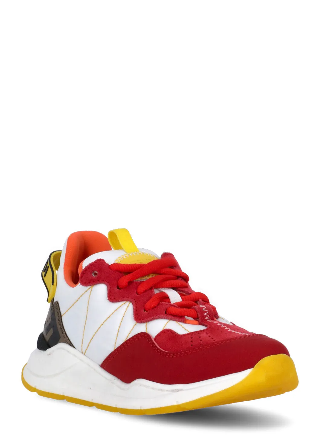 Fendi Kids Logo Strap Sneakers
