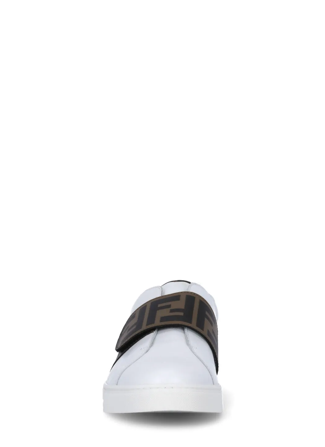 Fendi Kids Monogram Strap Sneakers