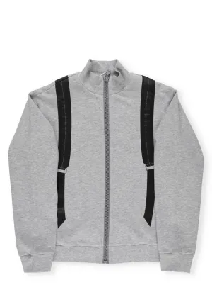 Fendi Kids Rear Backpack Print Zipped Sweatshirt