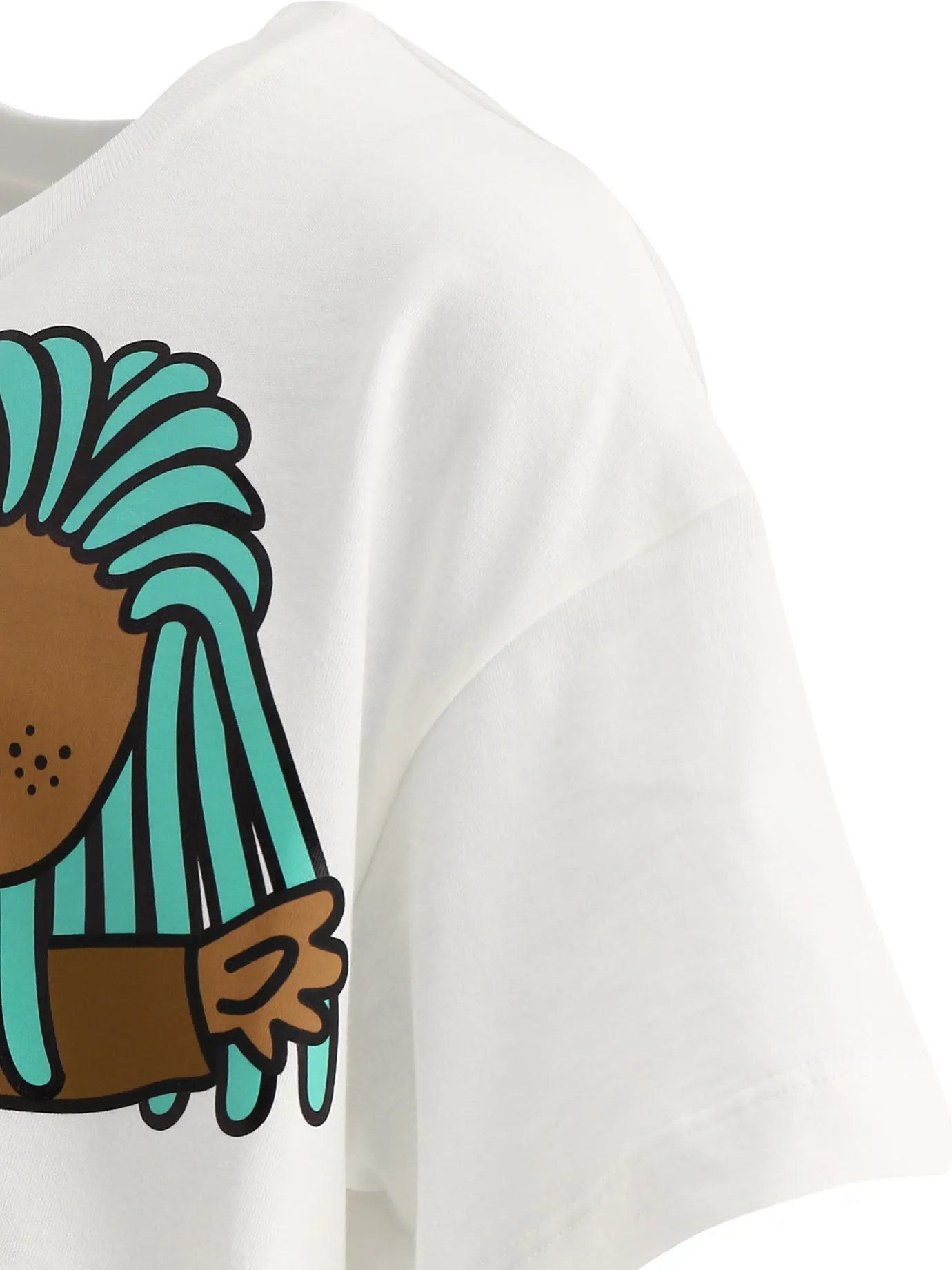 Fendi Kids Skateboard Print Crewneck T-Shirt