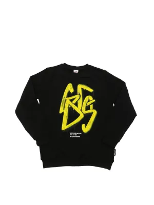 GCDS Kids Graffiti Logo Print Sweatshirt
