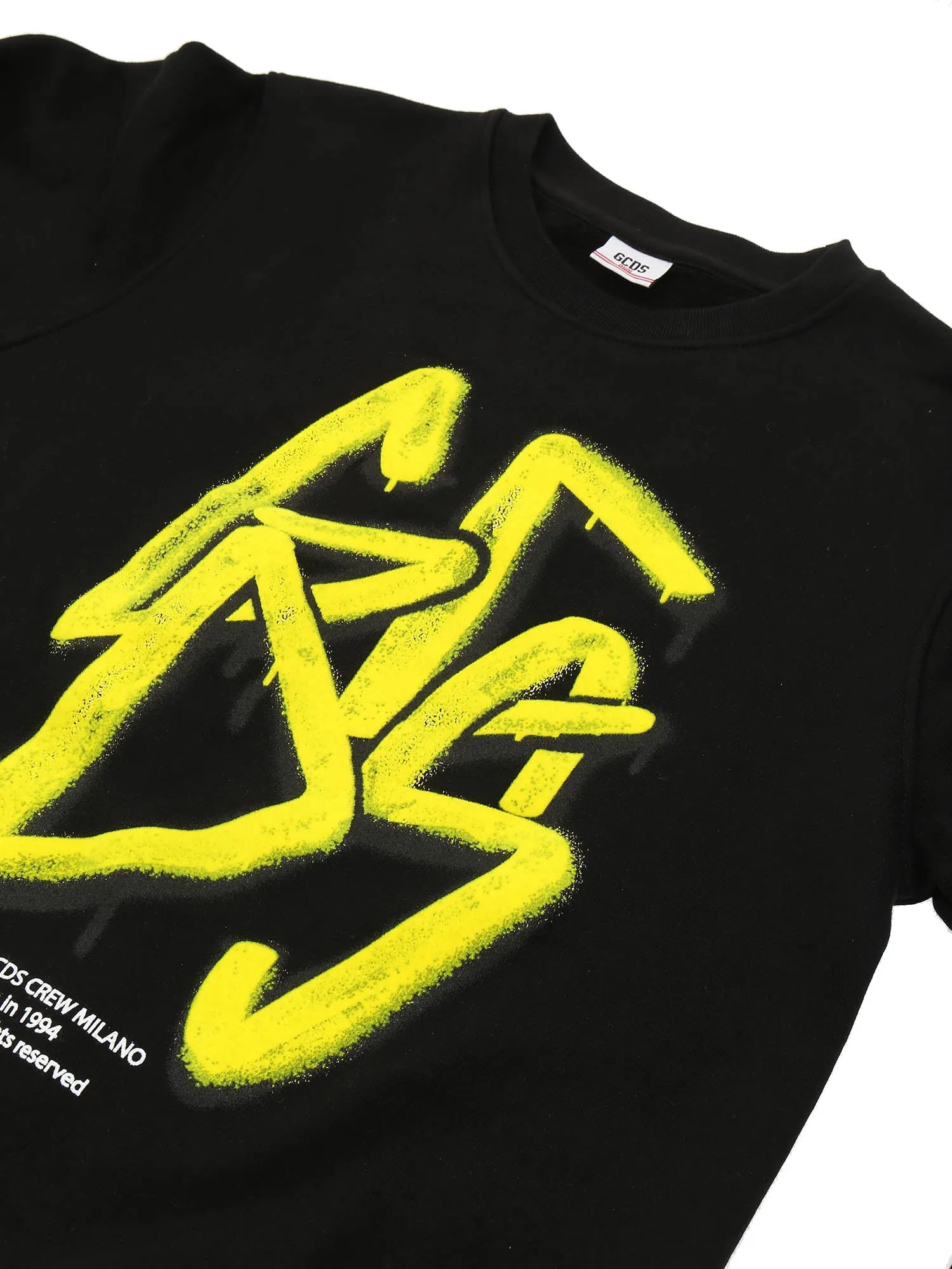 GCDS Kids Graffiti Logo Print Sweatshirt
