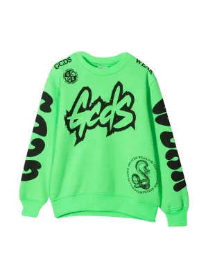 GCDS Kids Graphic Logo Printed Sweatshirt