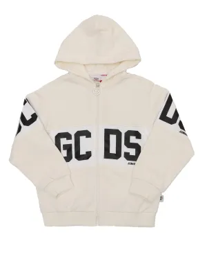GCDS Kids Logo Band Zipped Hoodie