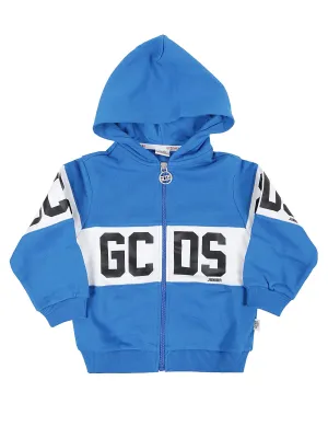 GCDS Kids Logo Band Zipped Hoodie