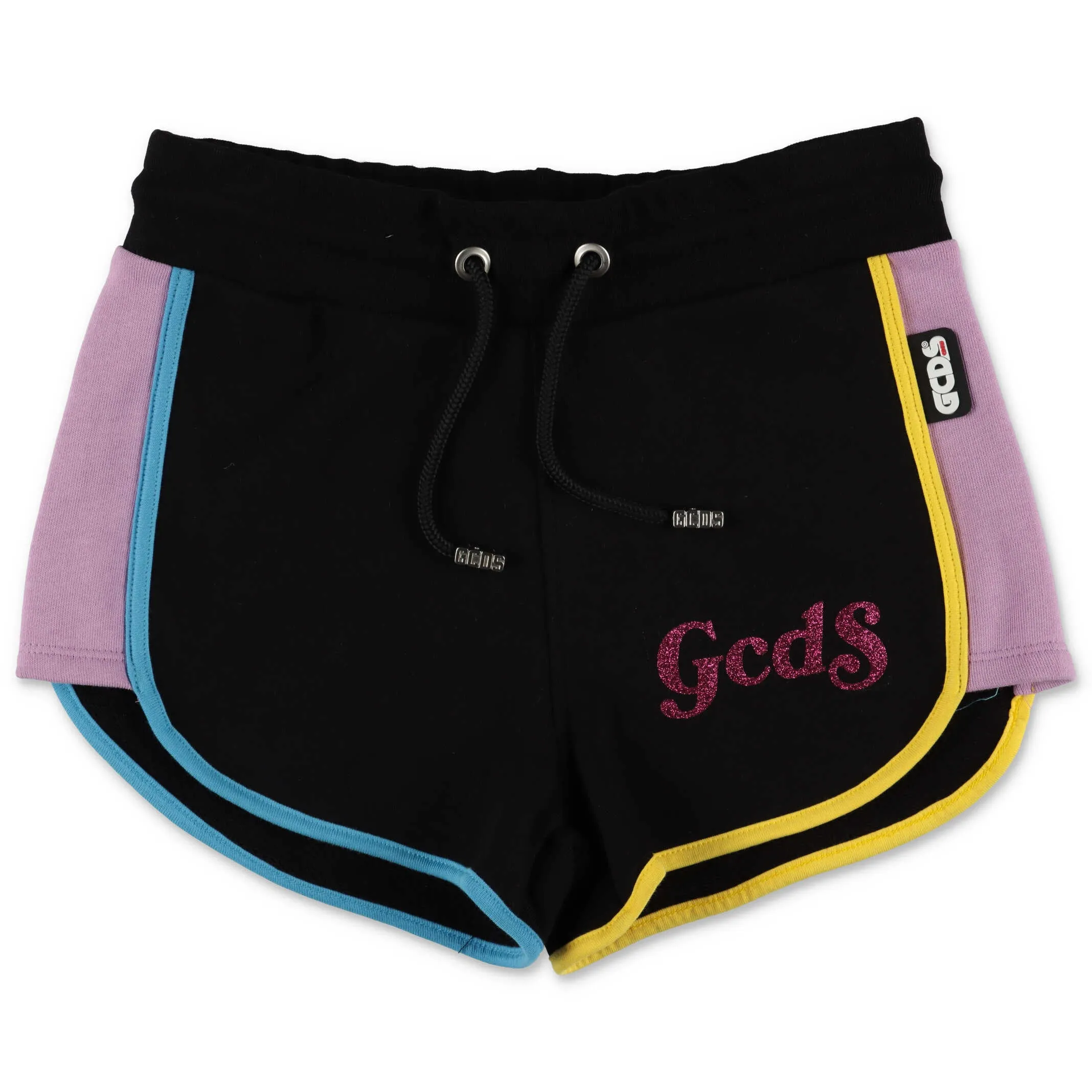 GCDS Kids Logo Printed Colour Block Shorts