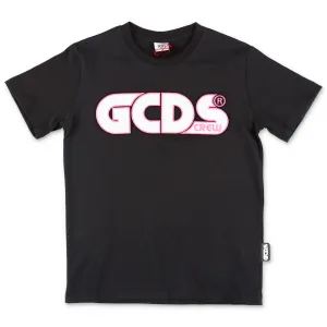 GCDS Kids Logo Printed Crewneck T-Shirt