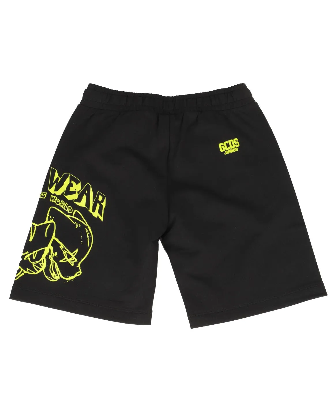 GCDS Kids Logo Printed Drawstring Shorts