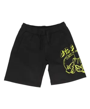 GCDS Kids Logo Printed Drawstring Shorts
