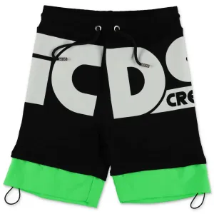 GCDS Kids Logo Printed Drawstring Shorts