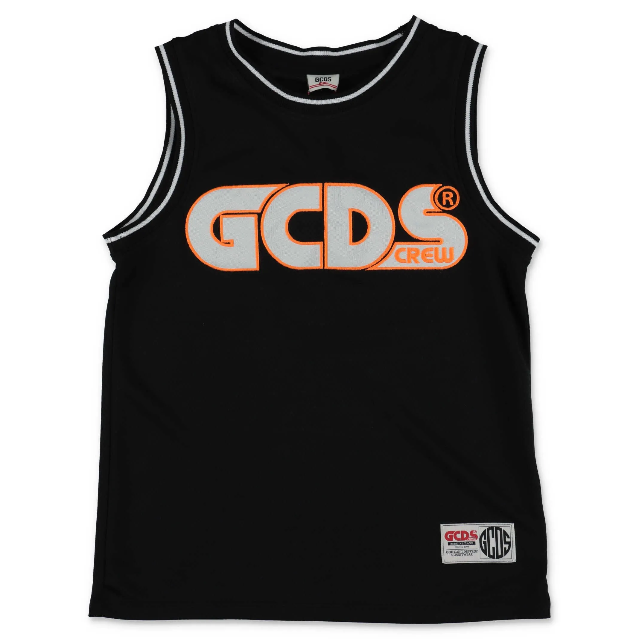 GCDS Kids Logo Printed Tank Top