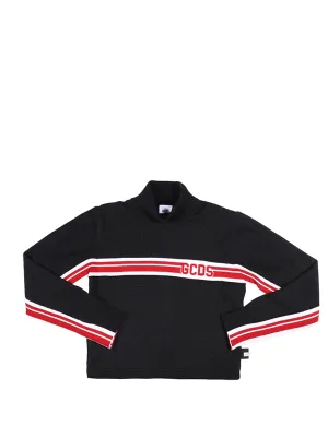 GCDS Kids Logo Stripe Jumper