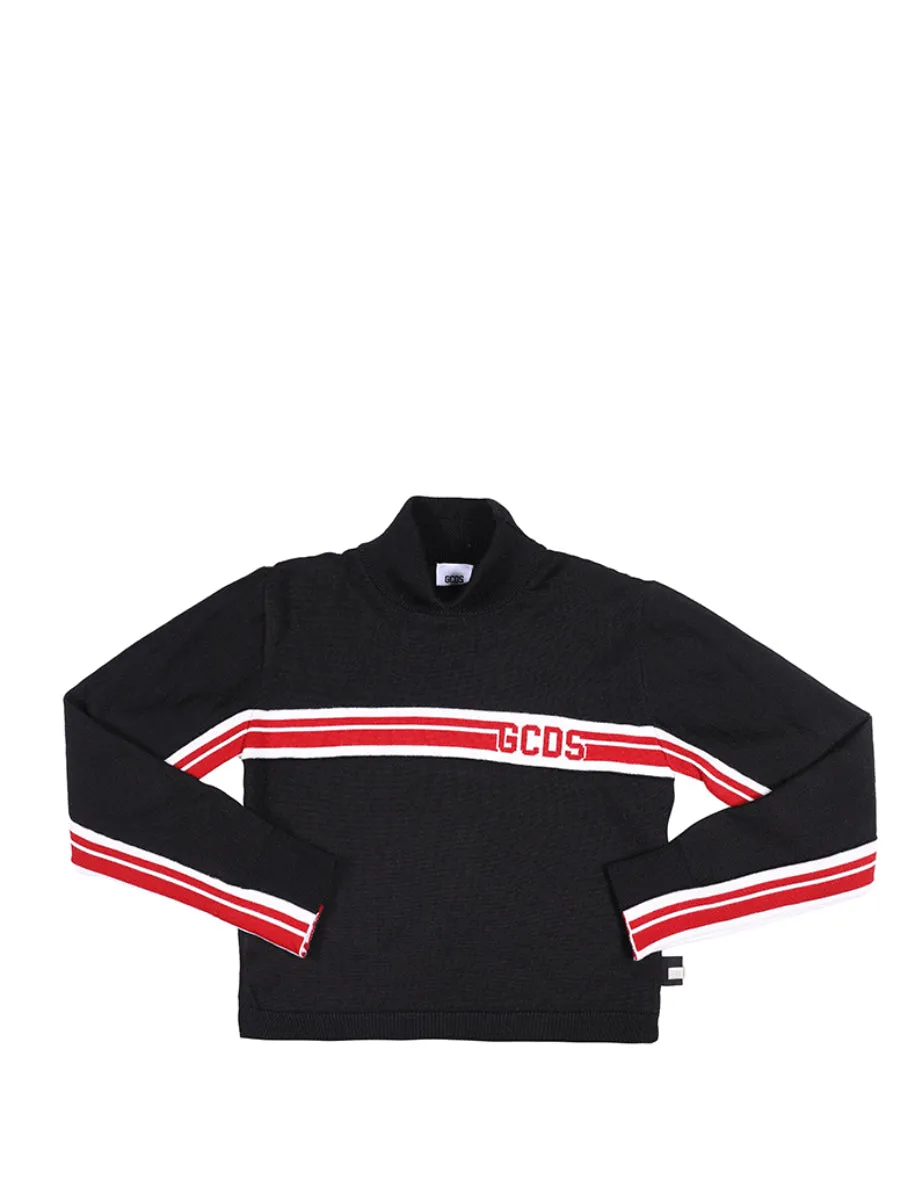 GCDS Kids Logo Stripe Jumper