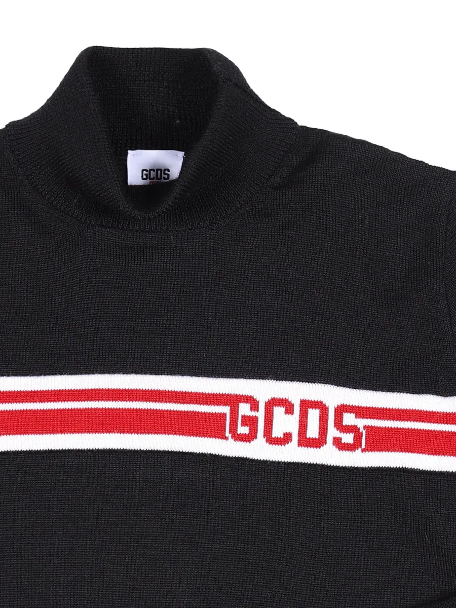 GCDS Kids Logo Stripe Jumper
