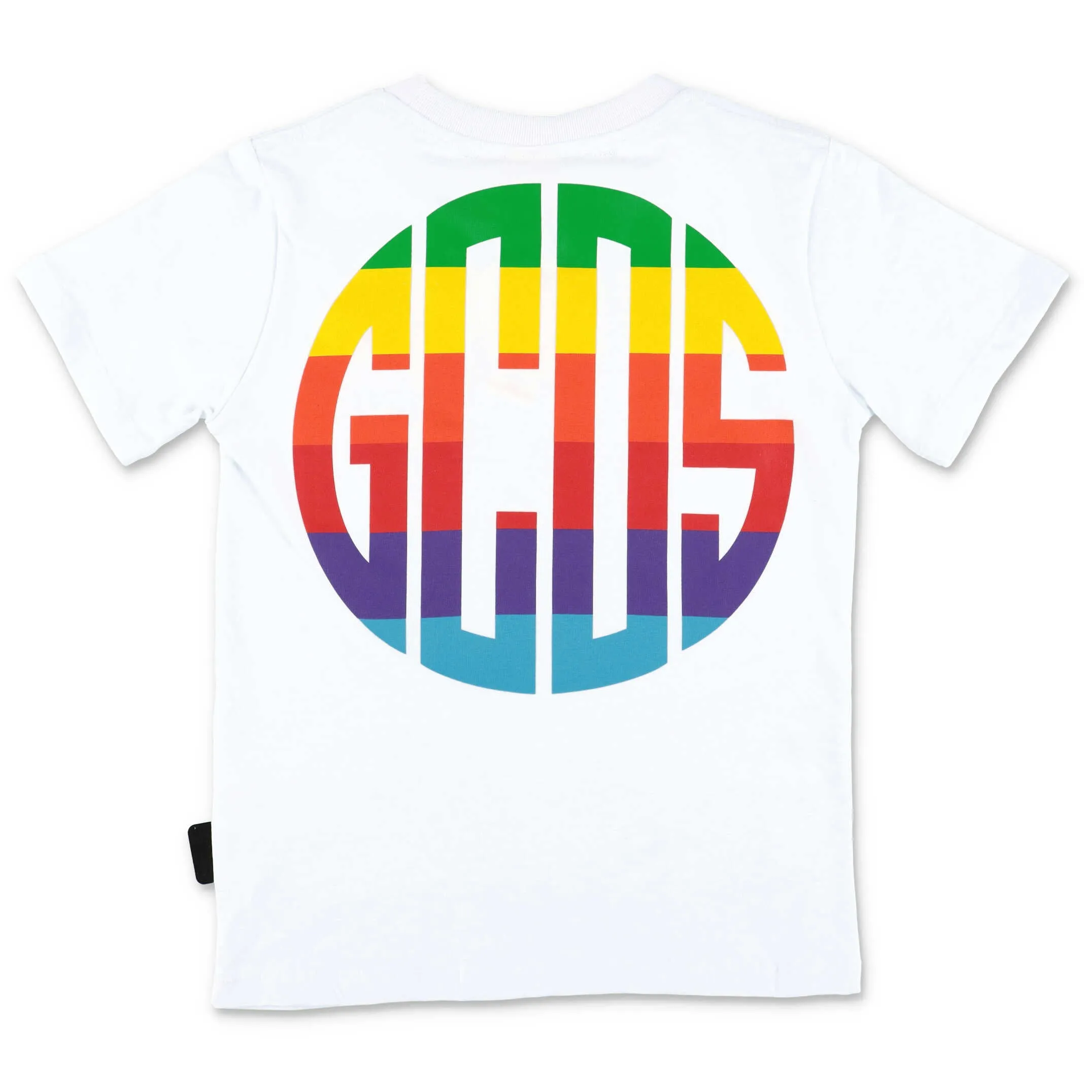 GCDS Kids Rainbow Logo Printed T-Shirt