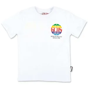 GCDS Kids Rainbow Logo Printed T-Shirt