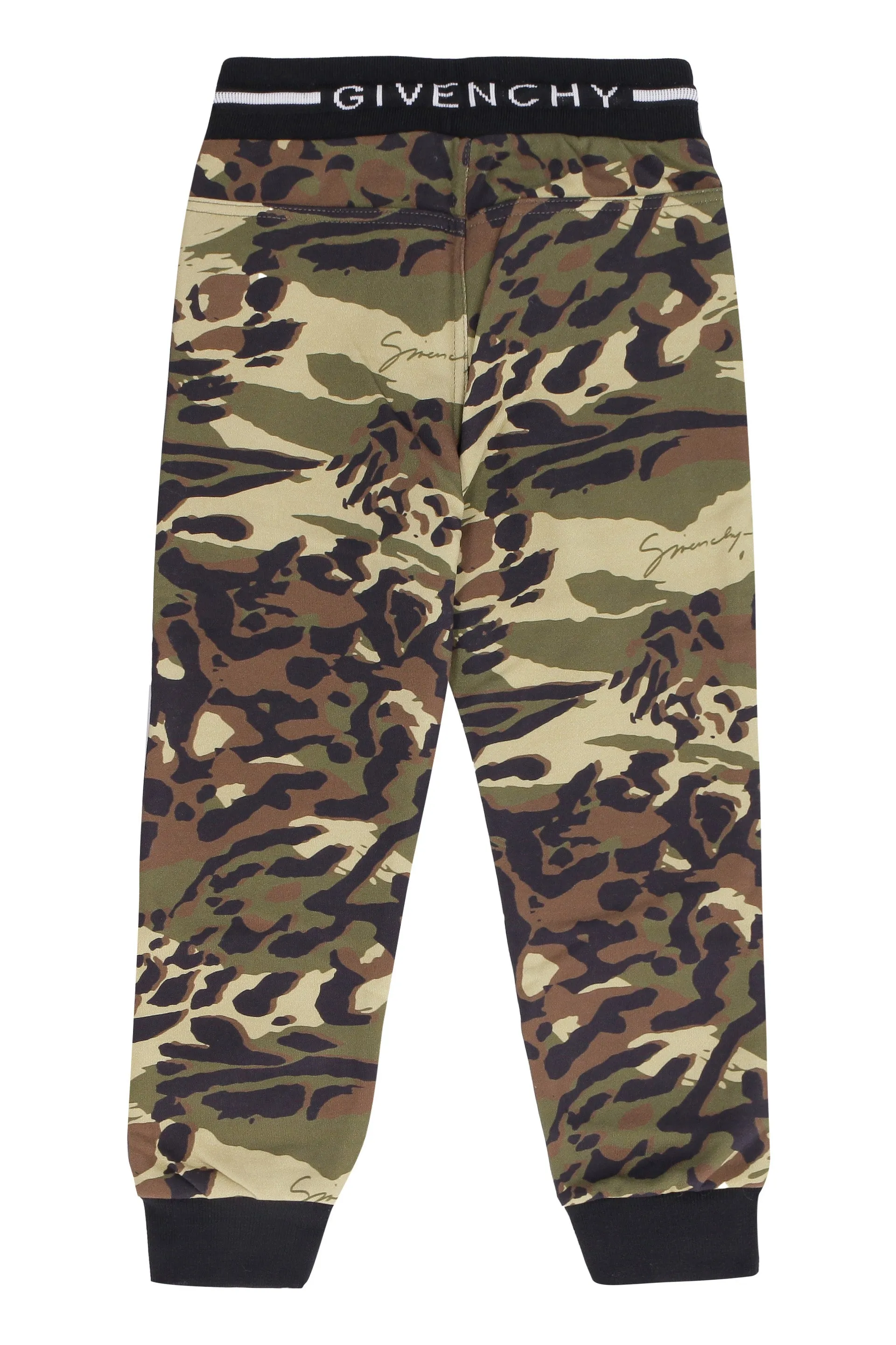 Givenchy Kids Camouflage Print Drawstring Pants