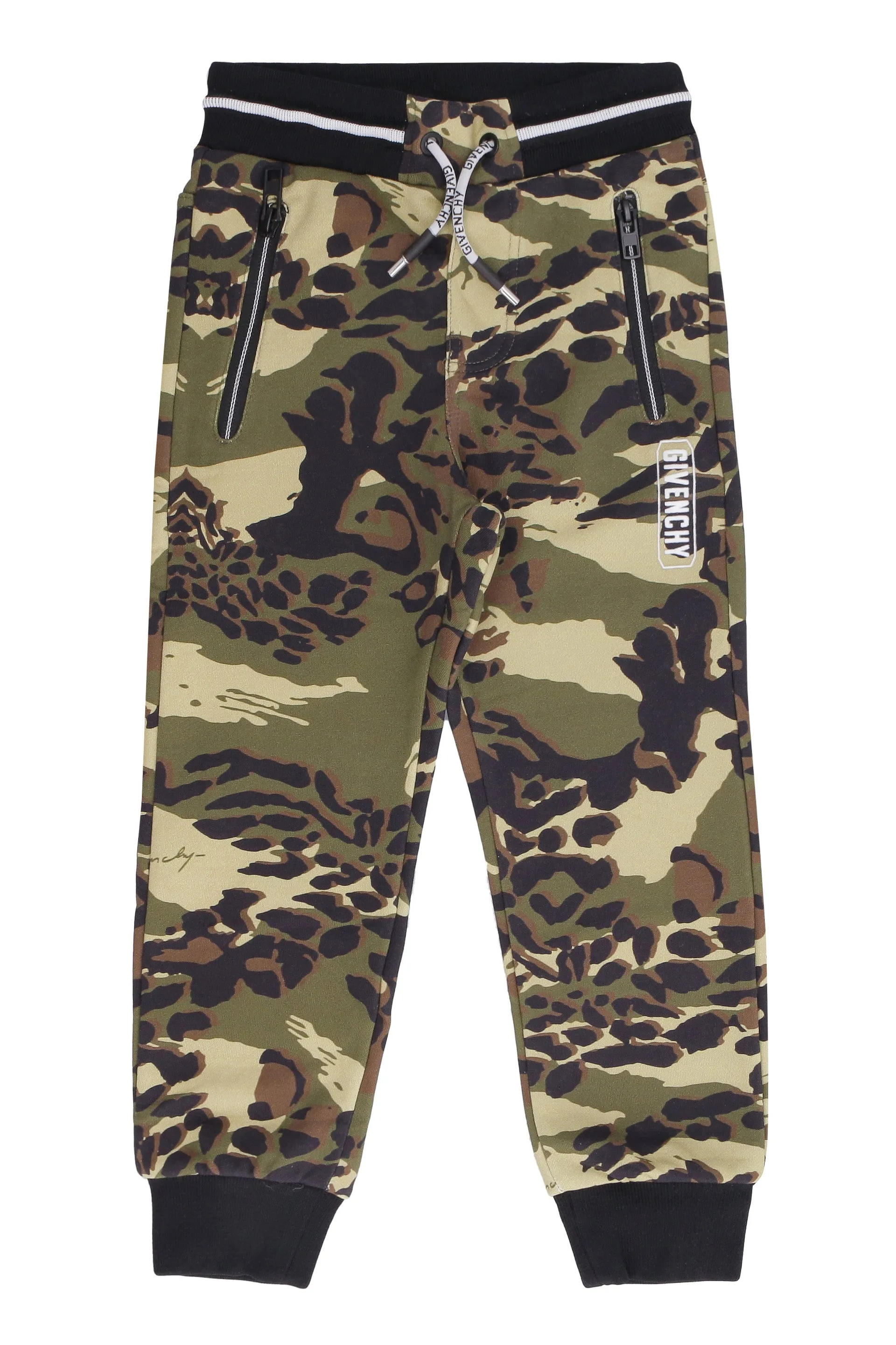 Givenchy Kids Camouflage Print Drawstring Pants