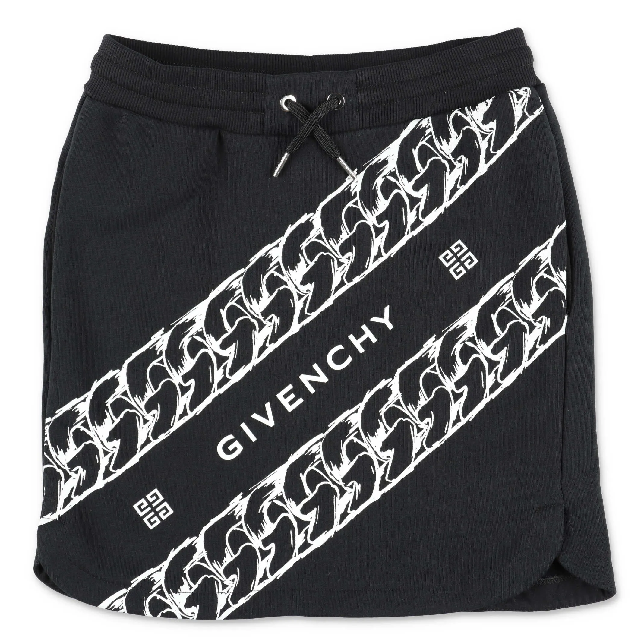 Givenchy Kids Chain Logo Print Skirt