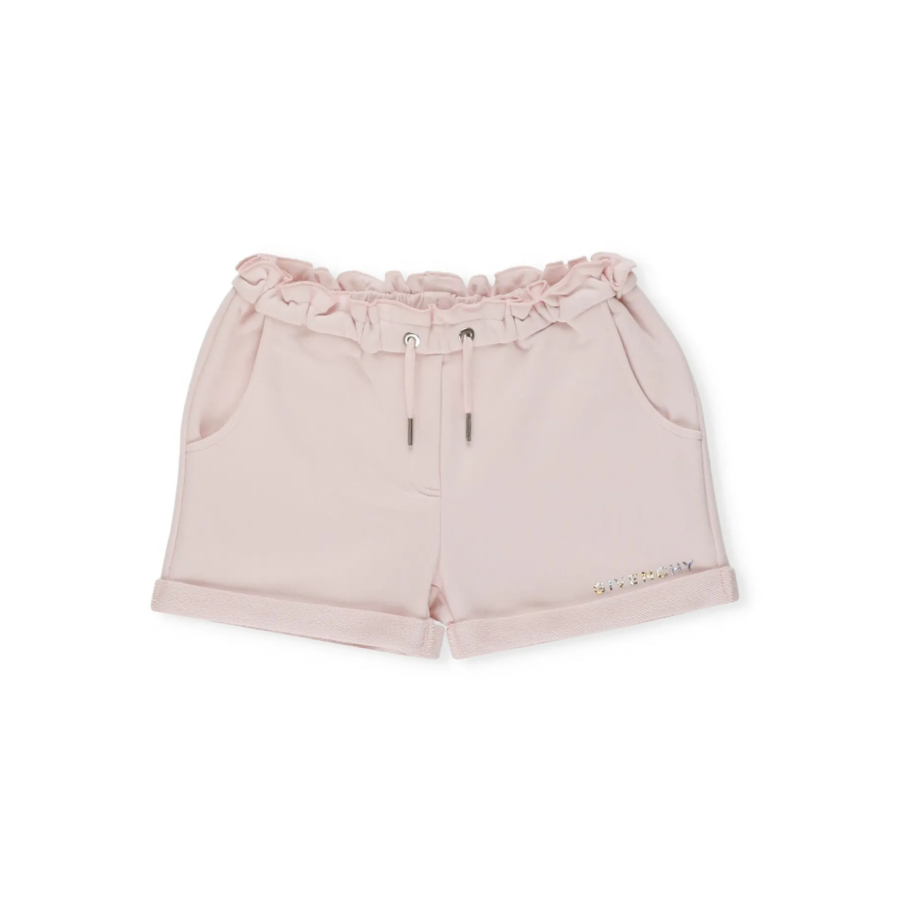 Givenchy Kids High Waist Drawstring Shorts