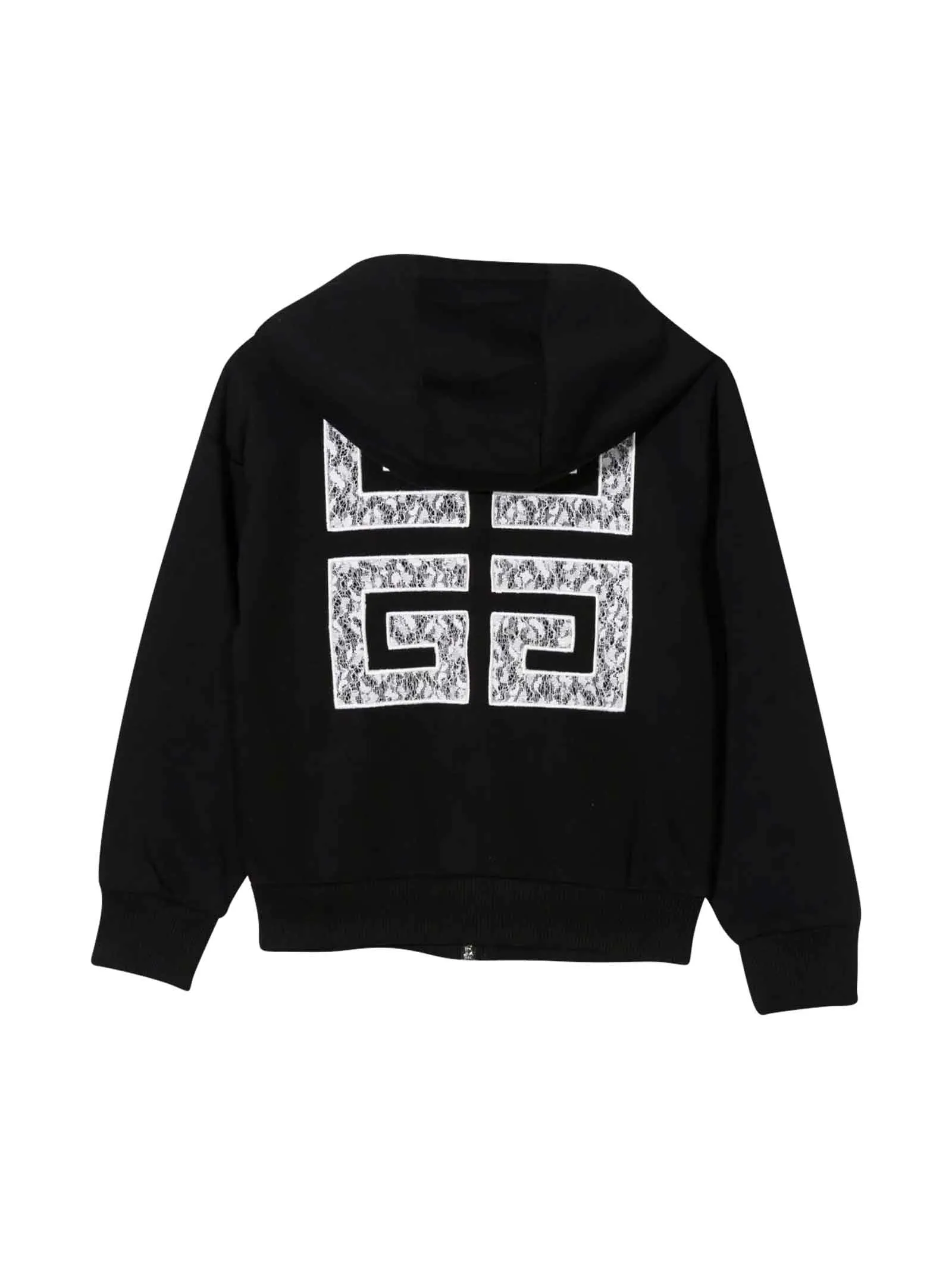 Givenchy Kids Logo Embellished Hooded Bomber Jacket