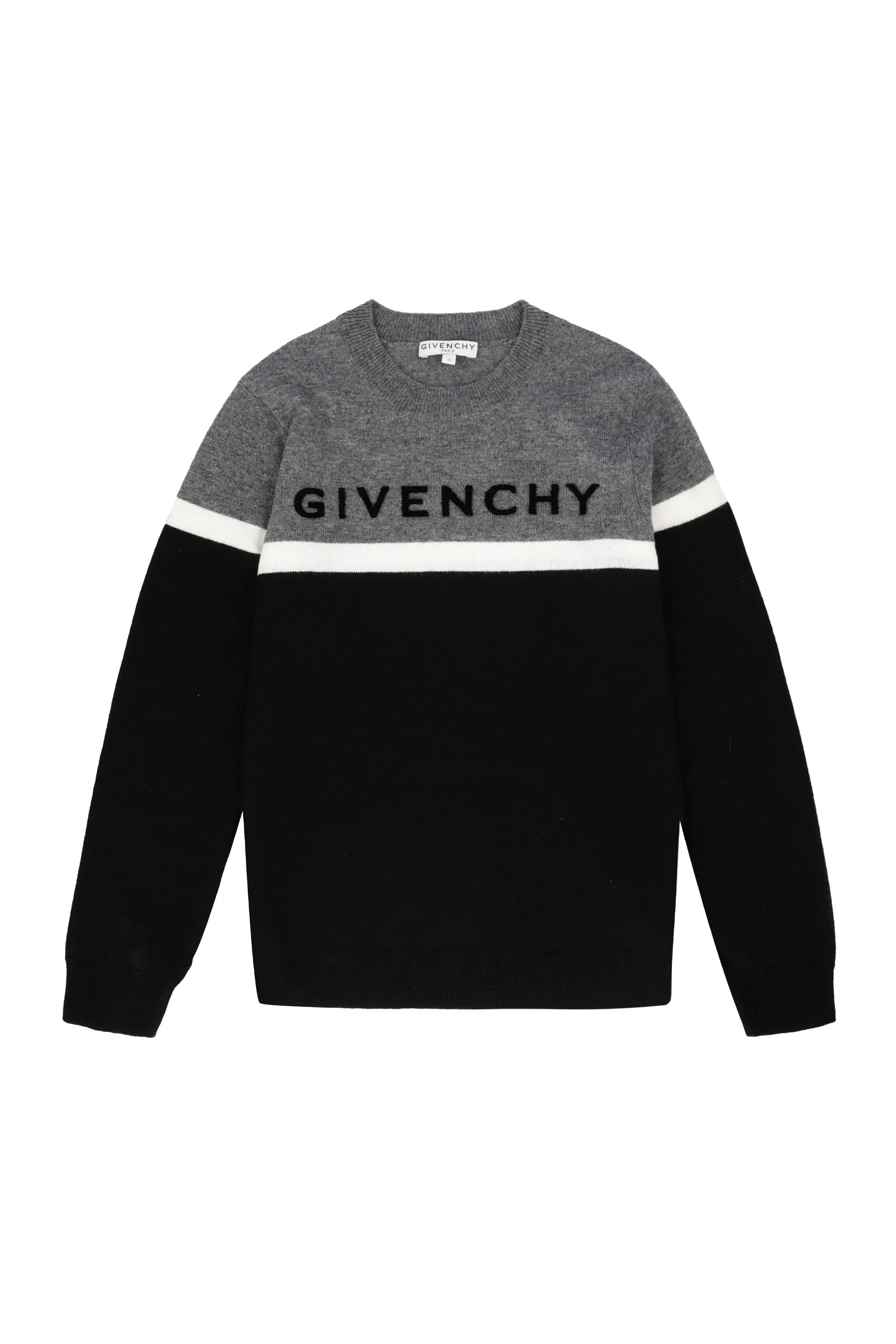 Givenchy Kids Logo Embroidered Knit Jumper