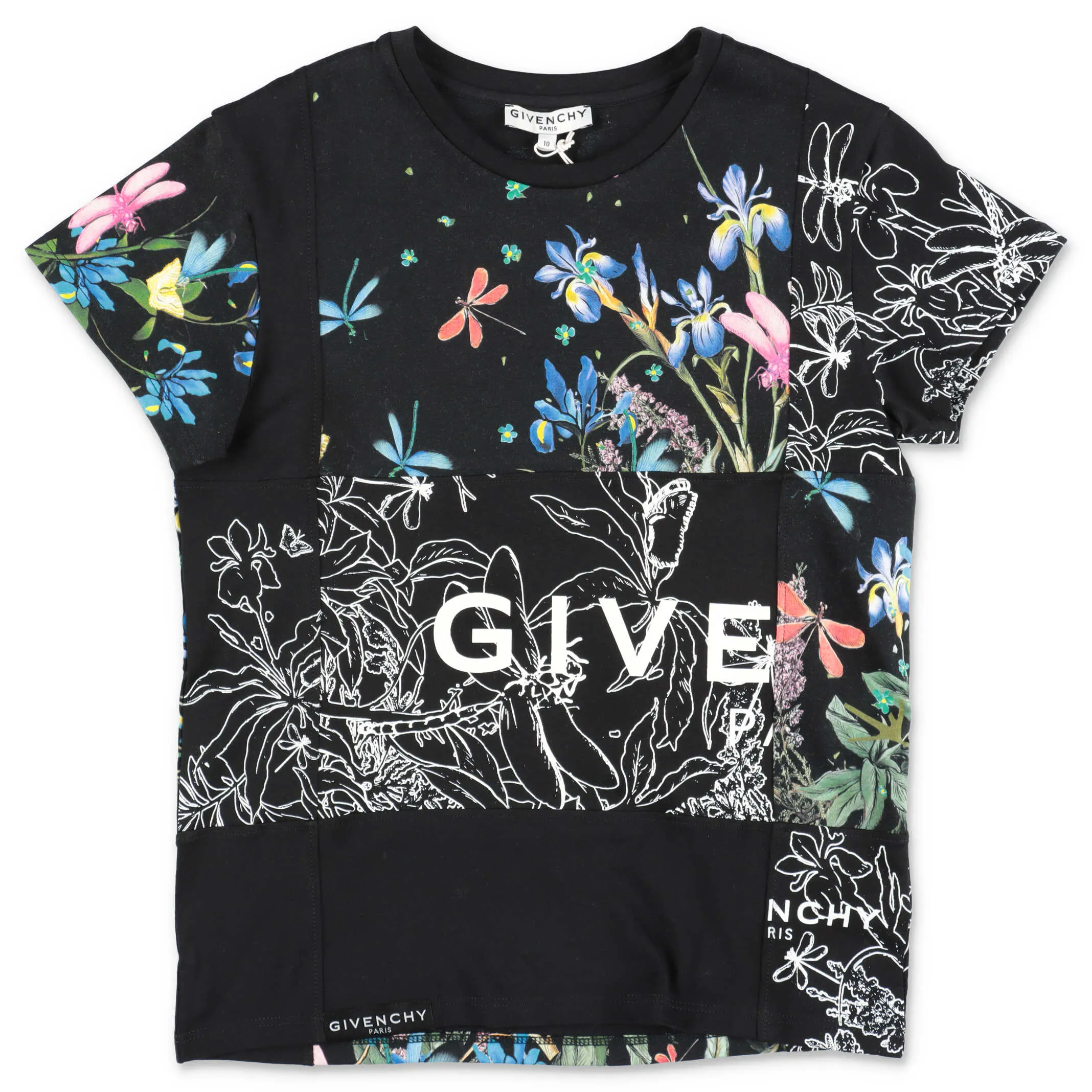 Givenchy Kids Logo Floral Print T-Shirt