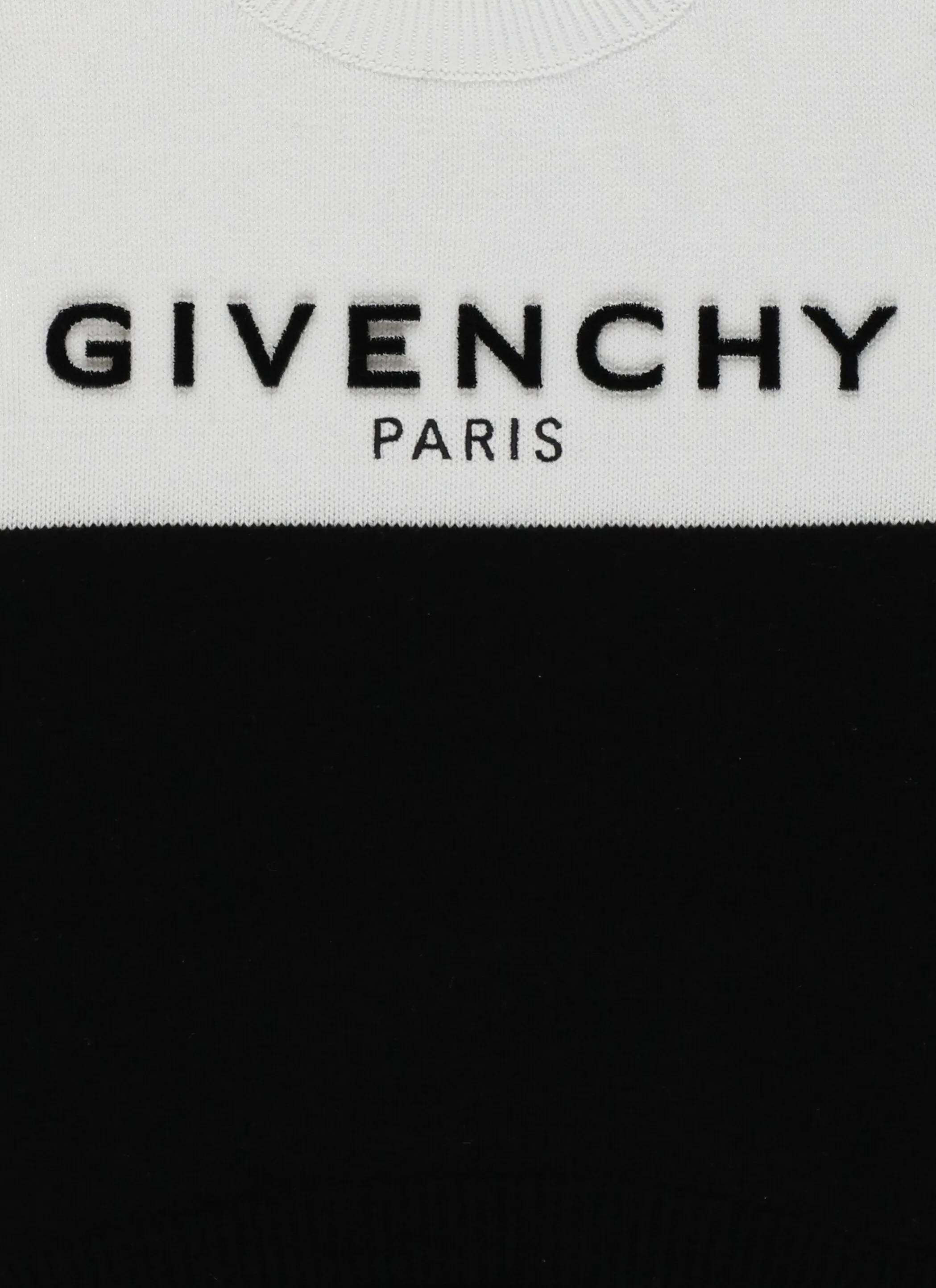 Givenchy Kids Logo Intarsia Two-Tone Jumper