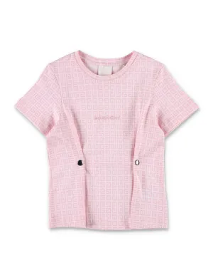 Givenchy Kids Logo Monogram Crewneck T-Shirt
