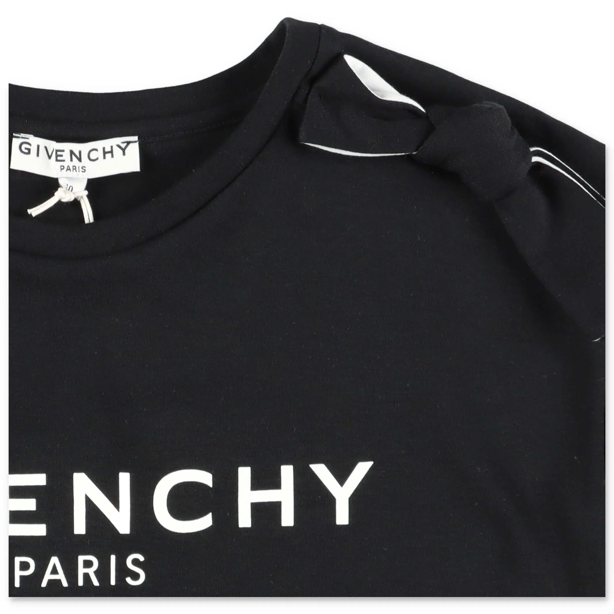 Givenchy Kids Logo Print Bow Detail T-Shirt