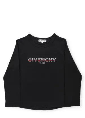 Givenchy Kids Logo Print Crewneck Sweatshirt