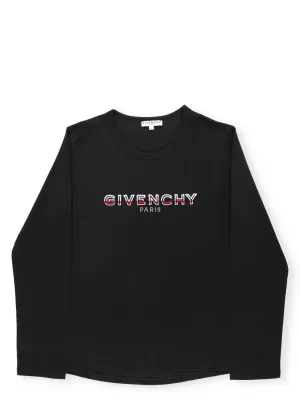 Givenchy Kids Logo Print Crewneck Sweatshirt