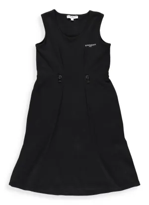Givenchy Kids Logo Print Round Neck Dress