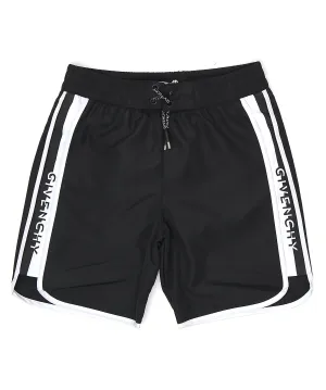 Givenchy Kids Logo Print Swim Shorts